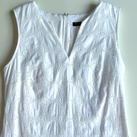 Banana Republic eyelet embroydery white dress - Picture 4 of 9